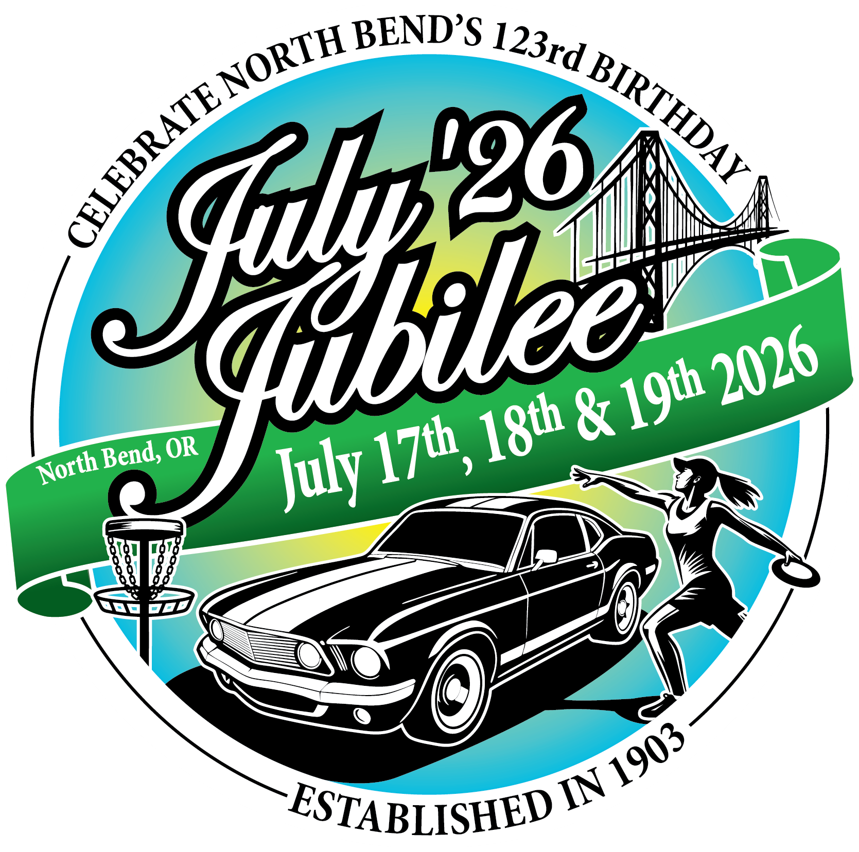 graphic logo for July Jubilee event