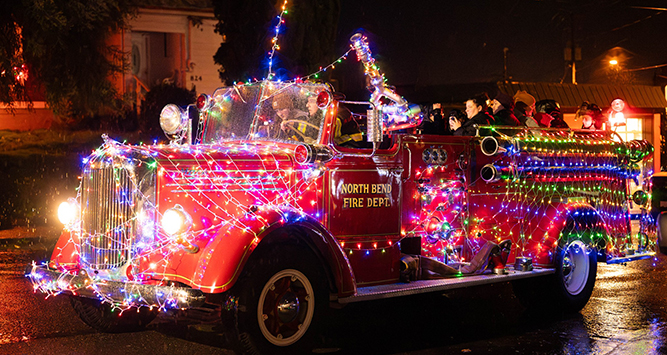 Lighted FireTruck in NB